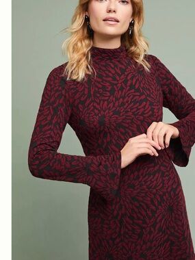 Anthropologie Hutch Michaela Textured Floral Tunic Dress – Size L